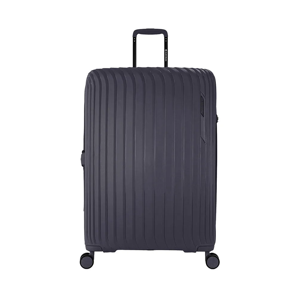 ALAIN DELON AD-1016 28" Polypropylene Double-Wheel Expandable Hard Case Spinner - Grey