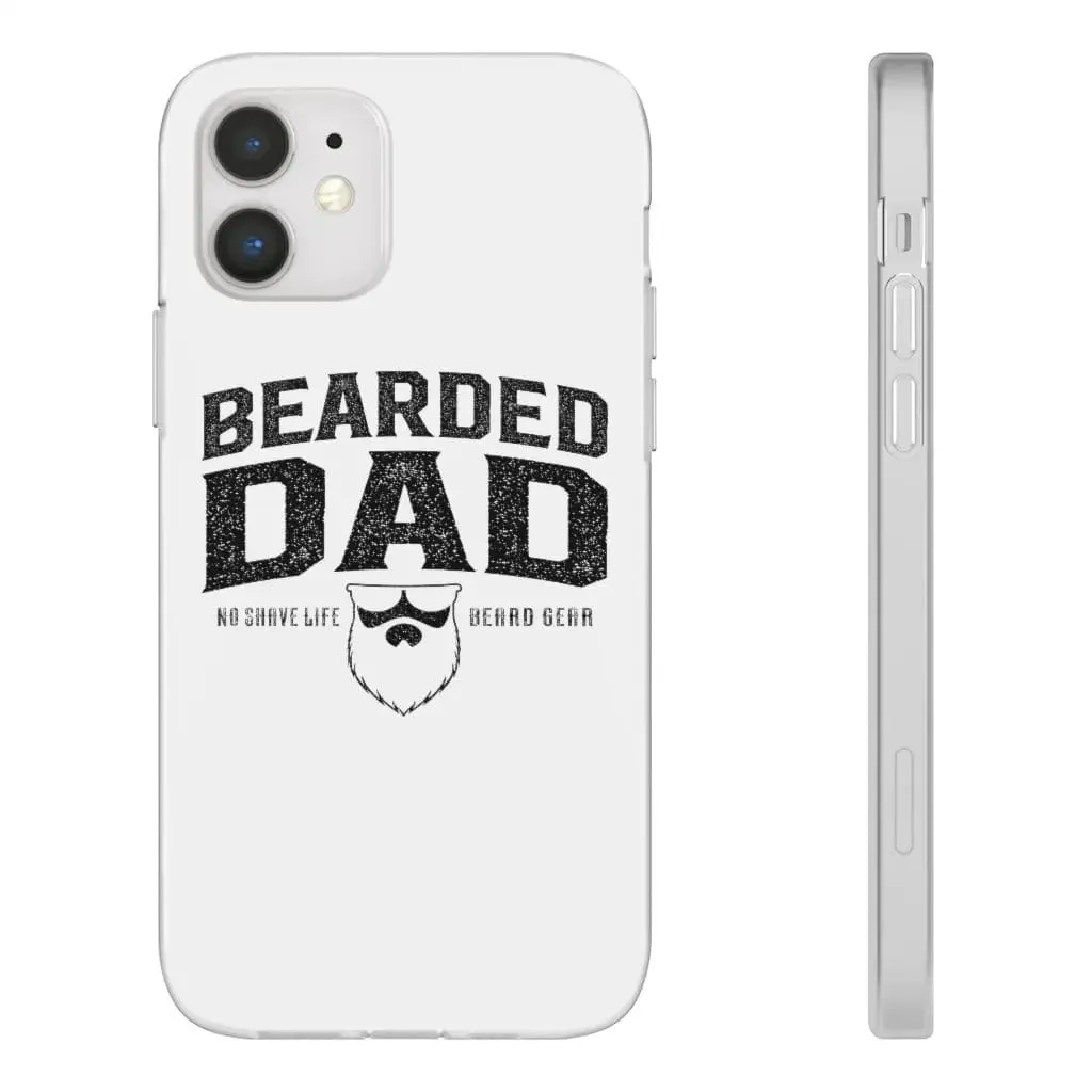 Bearded Dad White Durable Phone Case