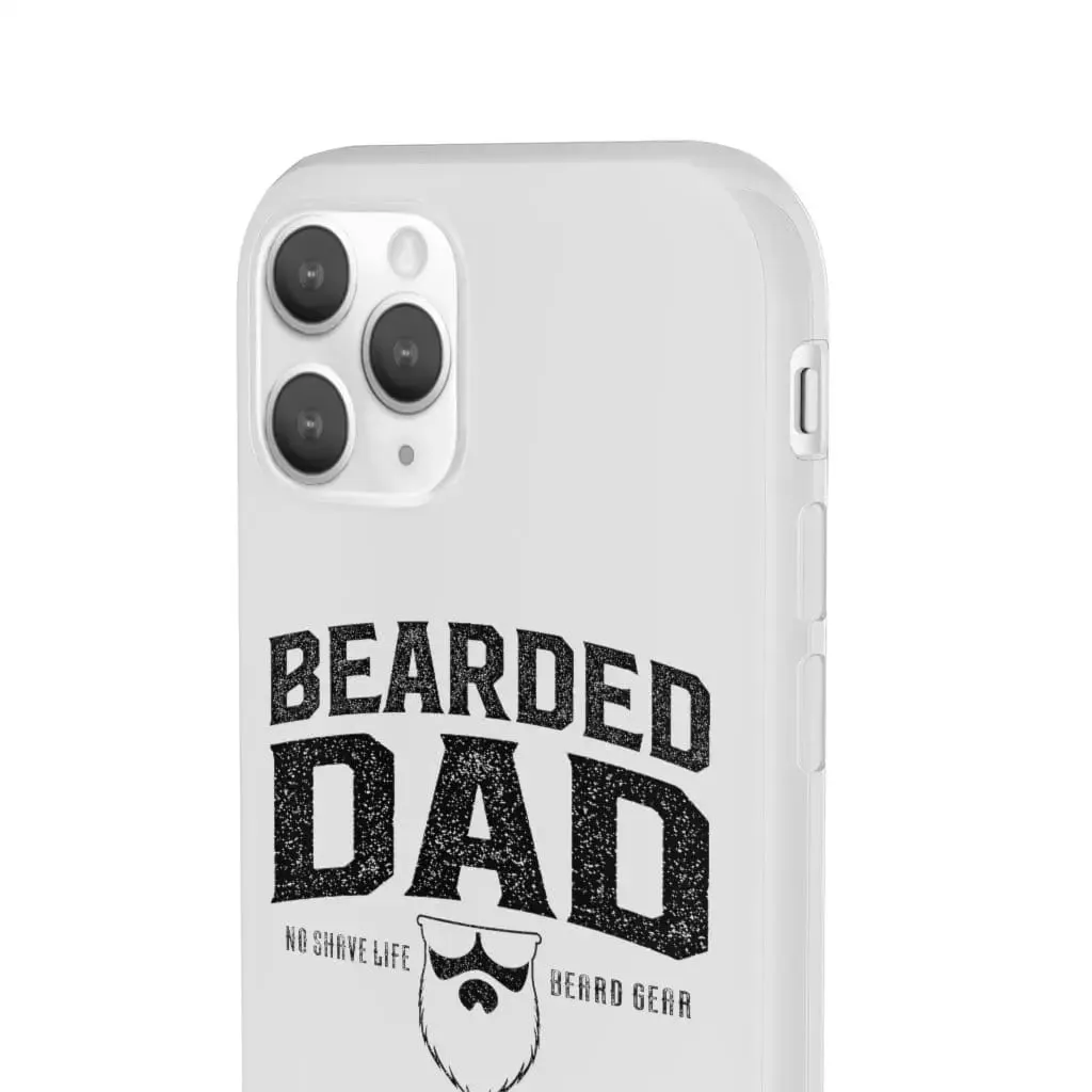 Bearded Dad White Durable Phone Case