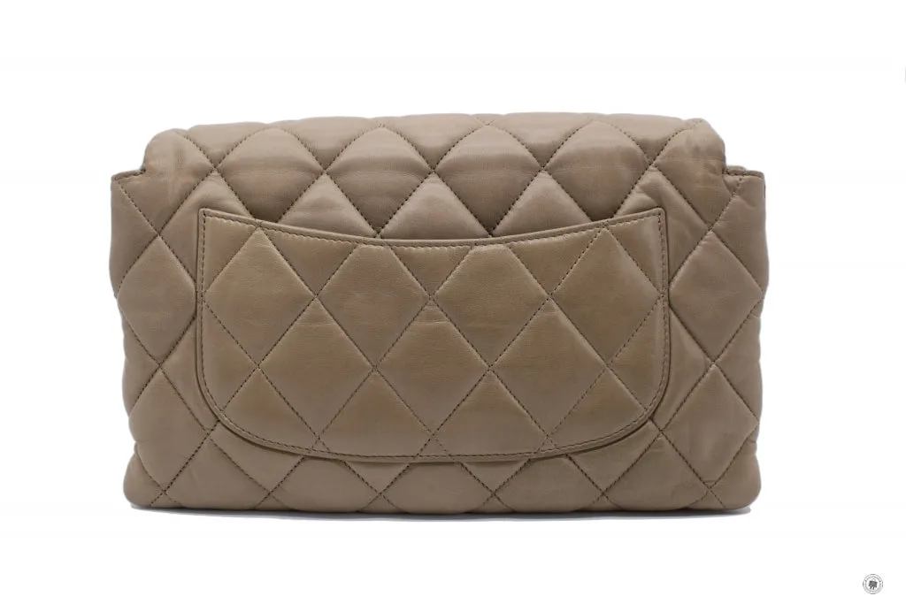 Chanel A48634 Y04639 Quilted Flap  Taupe   81344 Lambskin Shoulder Bags Shw