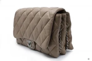 Chanel A48634 Y04639 Quilted Flap  Taupe   81344 Lambskin Shoulder Bags Shw