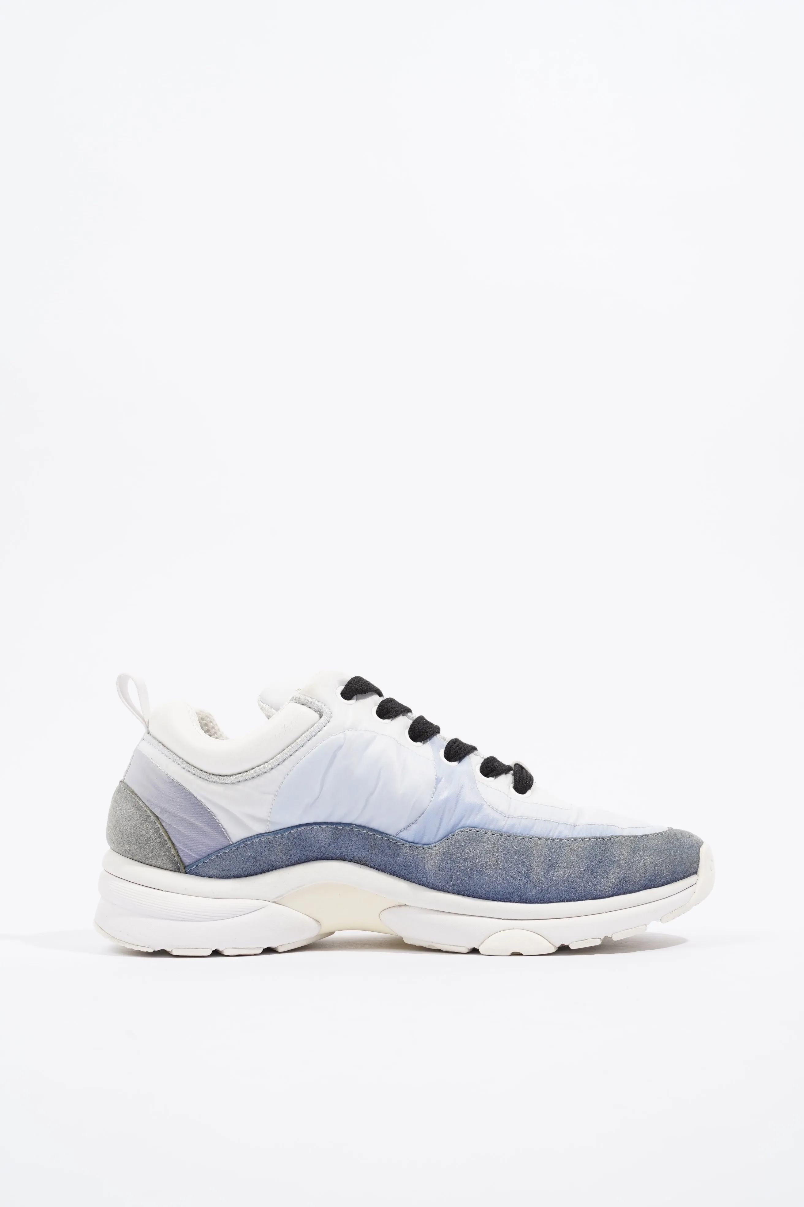 Chanel CC Logo Light Blue   White Fabric EU 36 UK 3