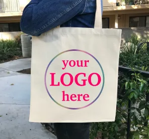 Custom Screen Printed Canvas Tote Bags, Heavy Duty