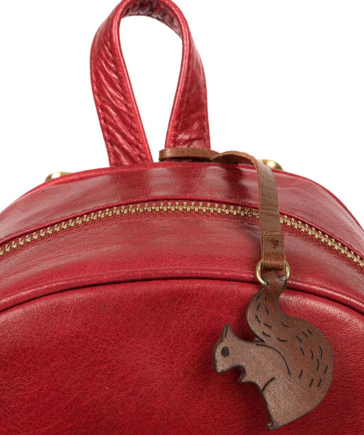 'Eloise' Chilli Pepper Leather Backpack