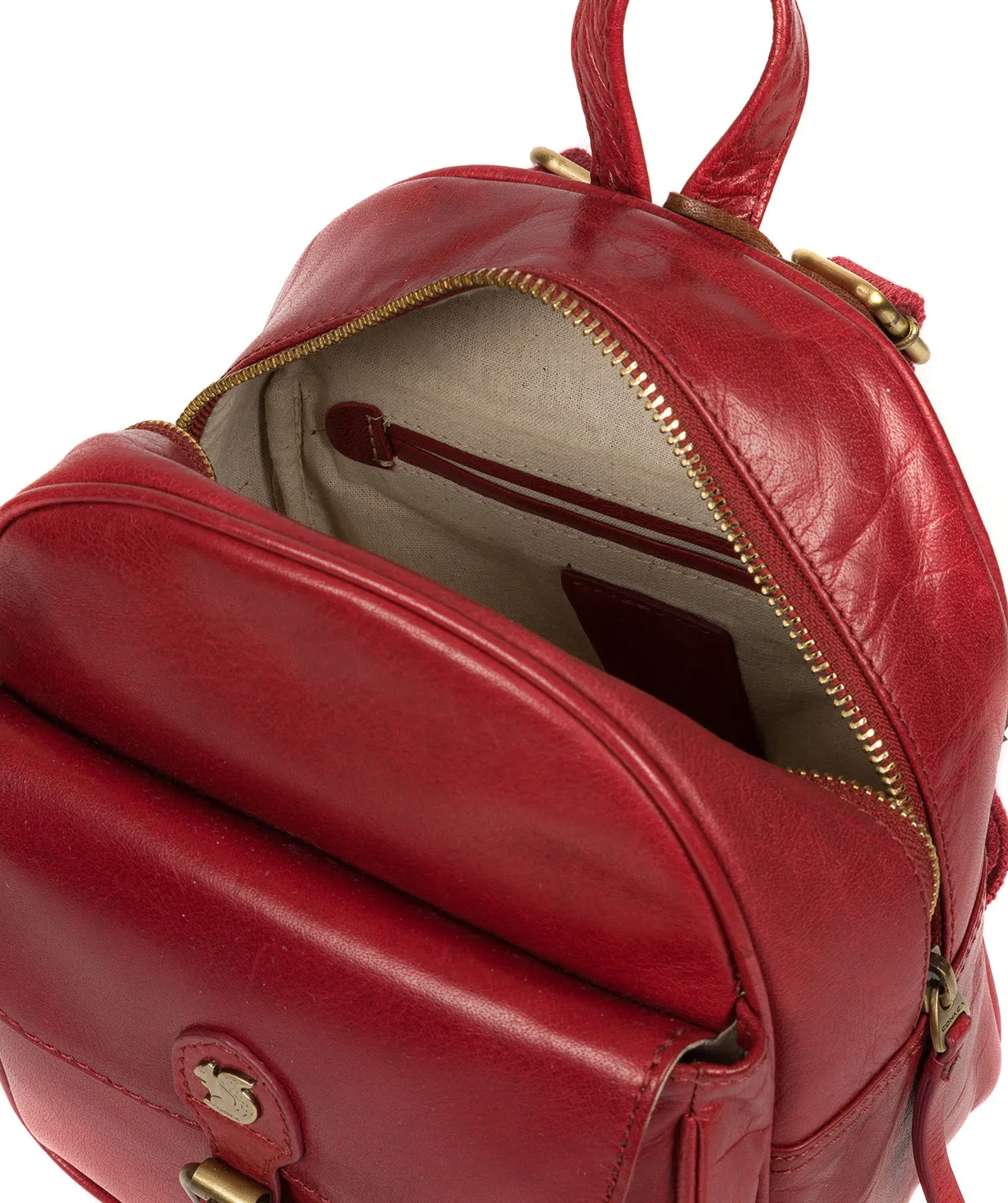 'Eloise' Chilli Pepper Leather Backpack