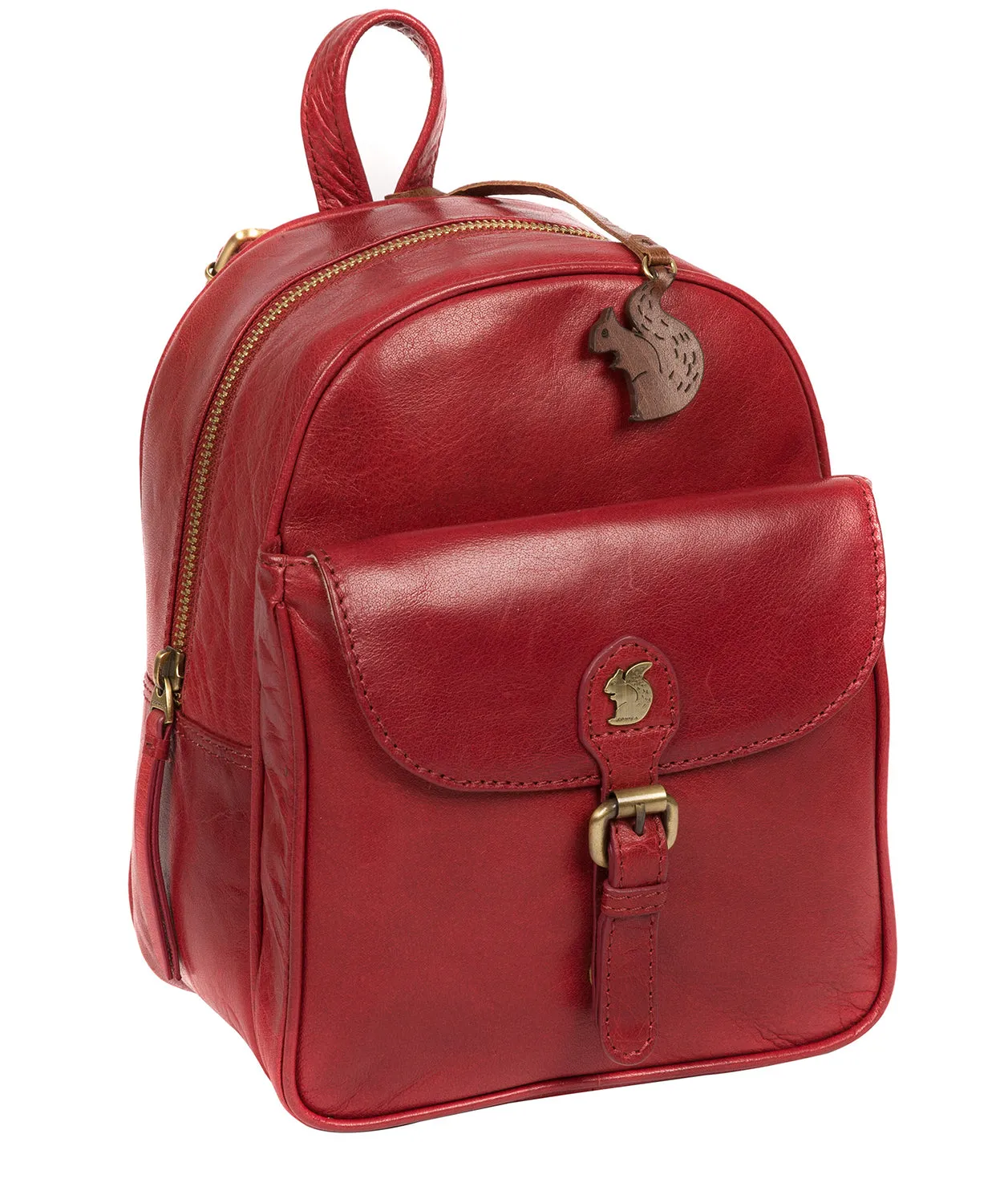 'Eloise' Chilli Pepper Leather Backpack