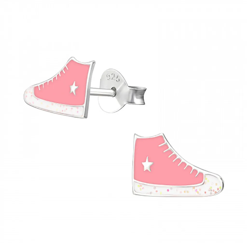 Good Vibes Pink Converse Sneaker Earrings