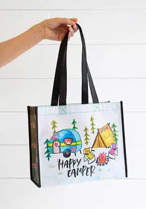 HAPPY CAMPER TENT LARGE GIFT BAG