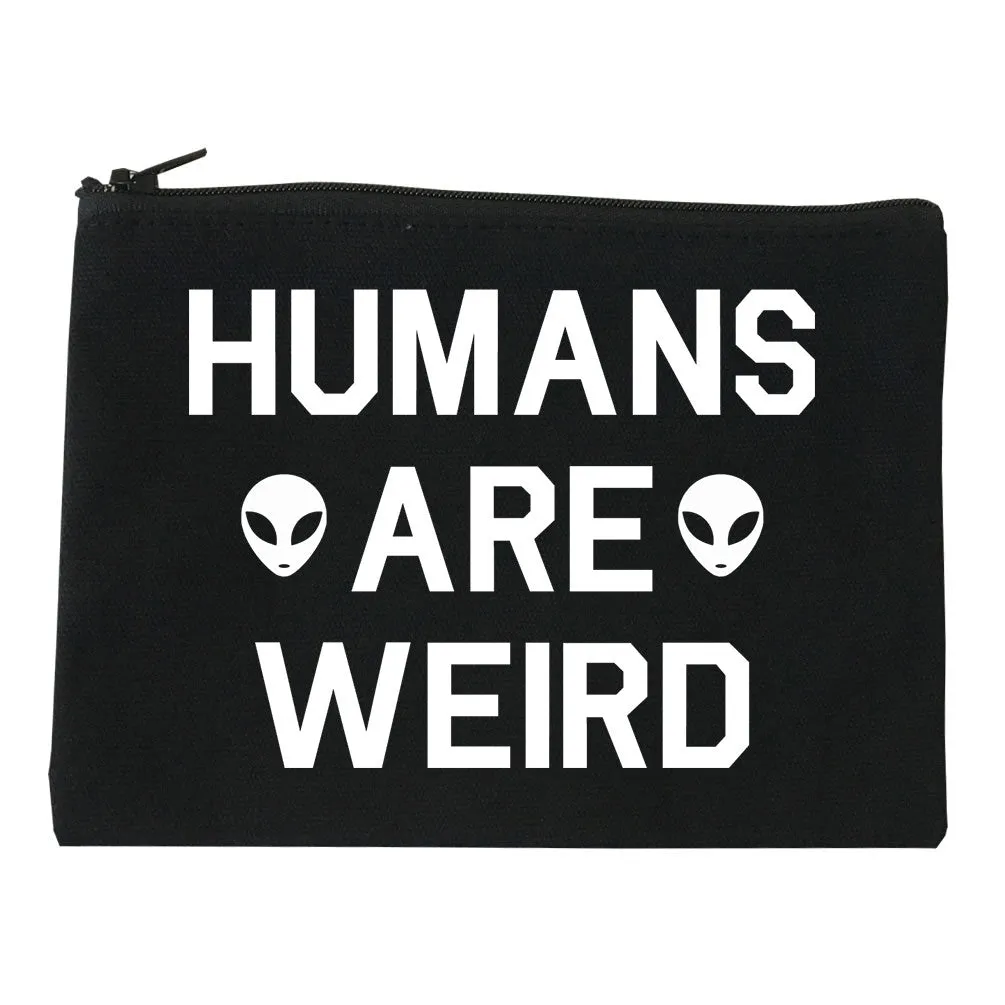 Humans Are Weird Alien Cosmetic Makeup Bag