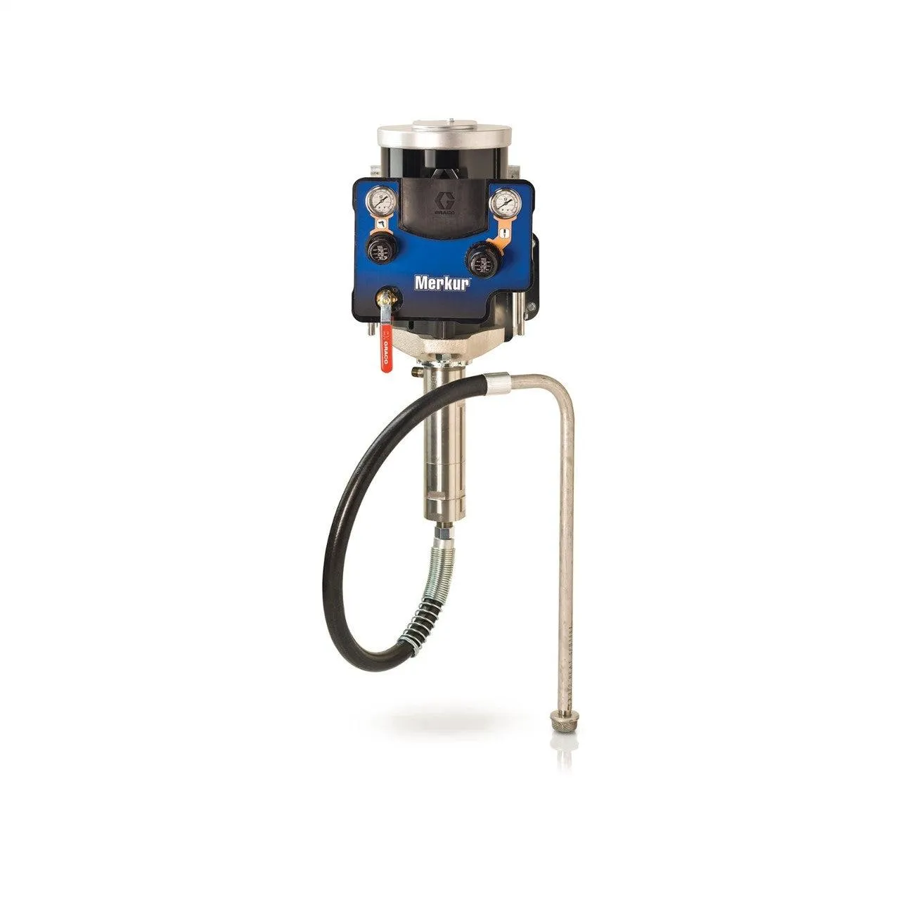 Merkur 45:1 Wall-Mount Airless Spray Package, XTR-5 Gun, 519 XHD Tip, 25 ft (7.6 m) Fluid Hose, and Fluid Filter