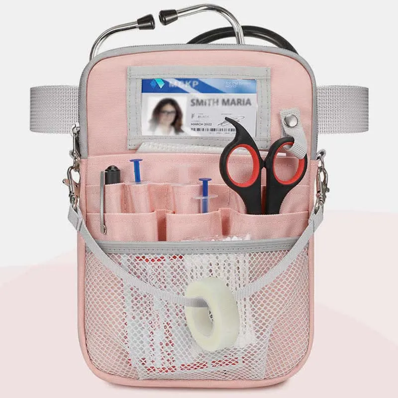 Nursing Waist Bag with Medical Gear Pockets Tape Holder Nurse Waist Pouch